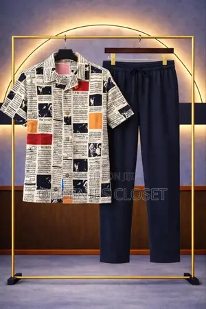 Luxury Men's Two-Piece Outfit Available.