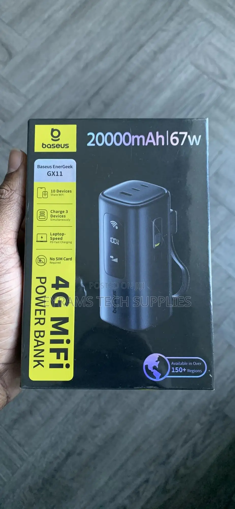 Baseus Energeek Gx11 4g Mifi Power Bank 20000mah
