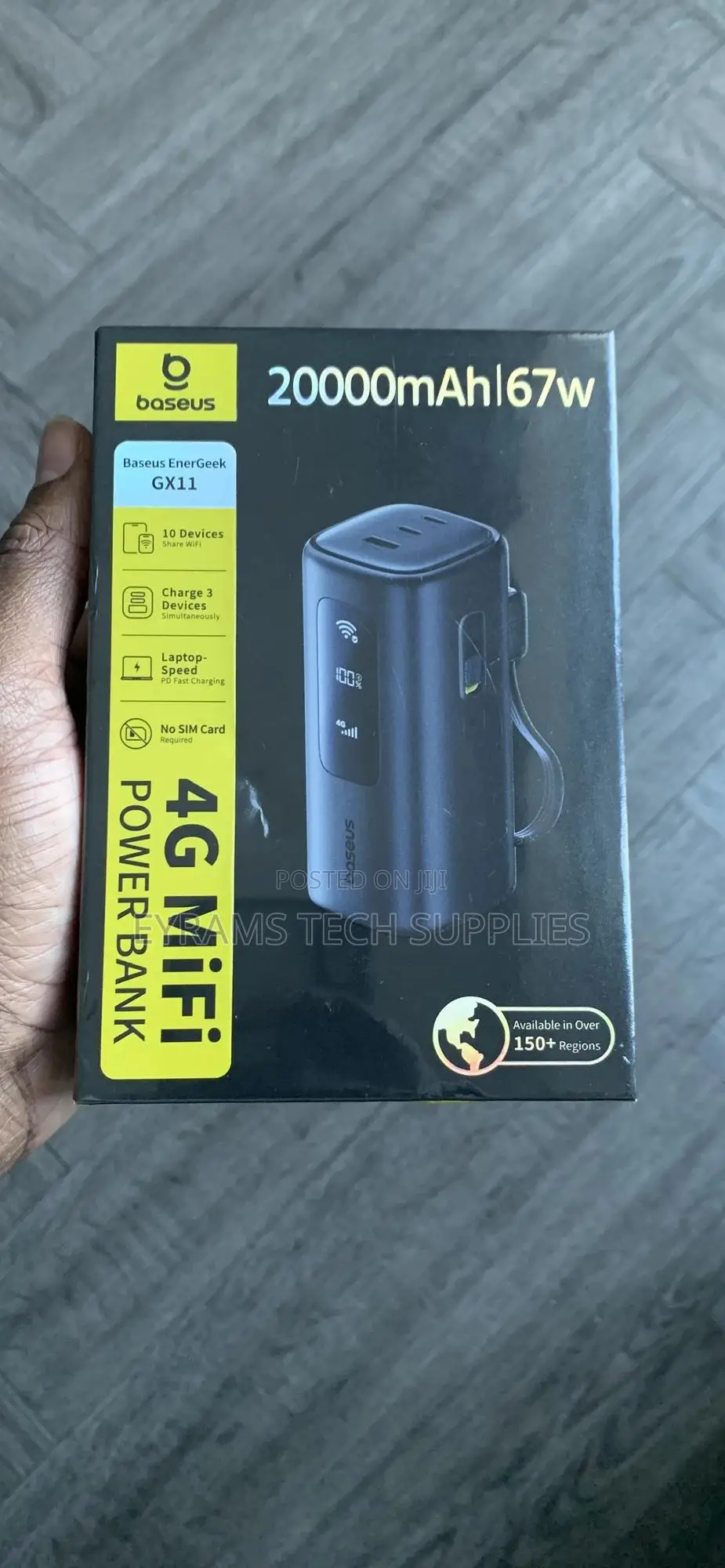 Baseus Energeek Gx11 4g Mifi Power Bank 20000mah