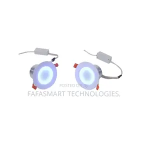 2 Active Ceiling Speakers With RGB Light 2.5inch Full Range Speakers
