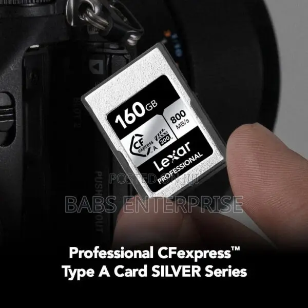 Lexar Professional 160gb Cfexpress Type A Card Silver Up T0 800mb/S