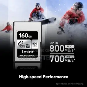 Lexar Professional 160gb Cfexpress Type A Card Silver Up T0 800mb/S