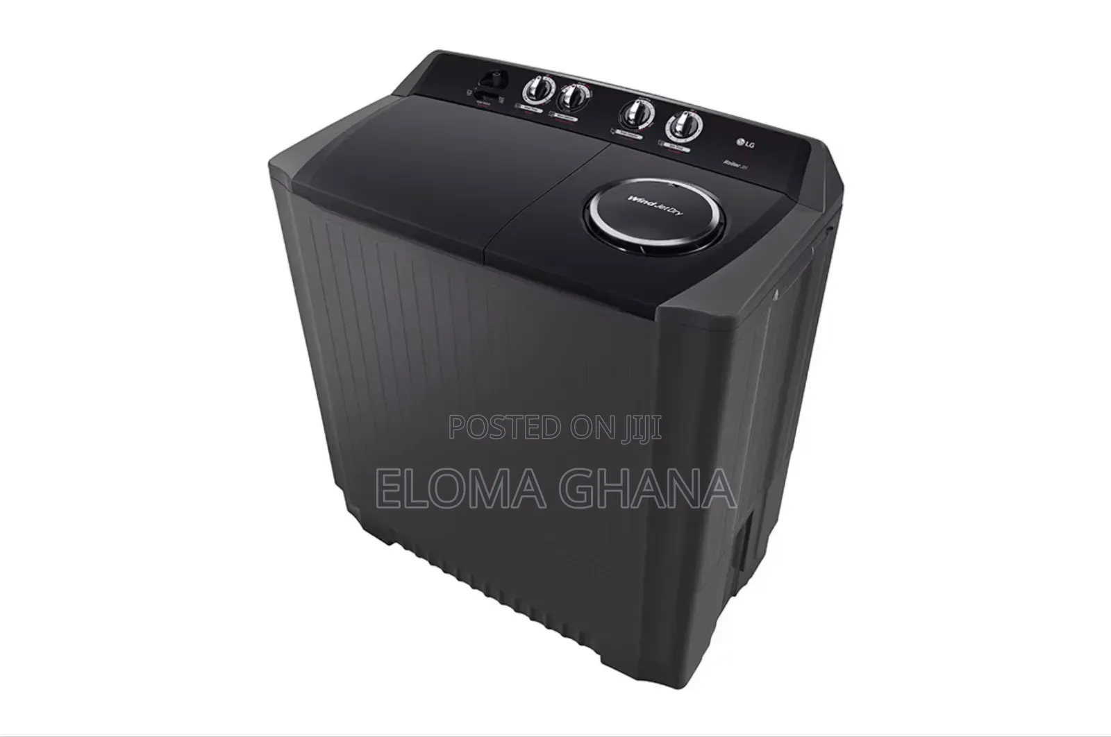 Full Black Finish Lg 7kg Semi-automatic Twin Tub Washing Machine. in ...