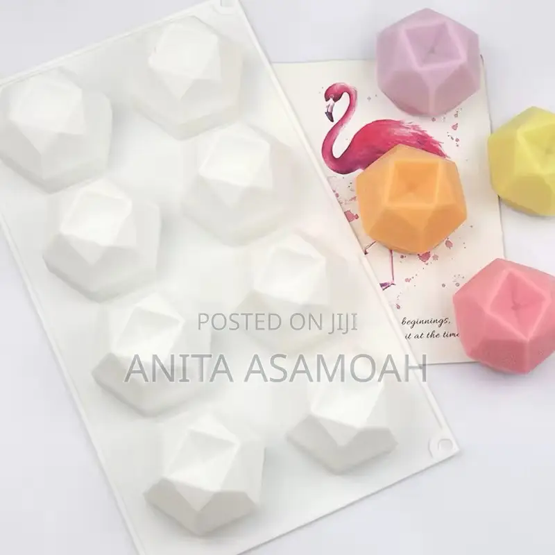 8 Cavity Cubic Silicone Mold