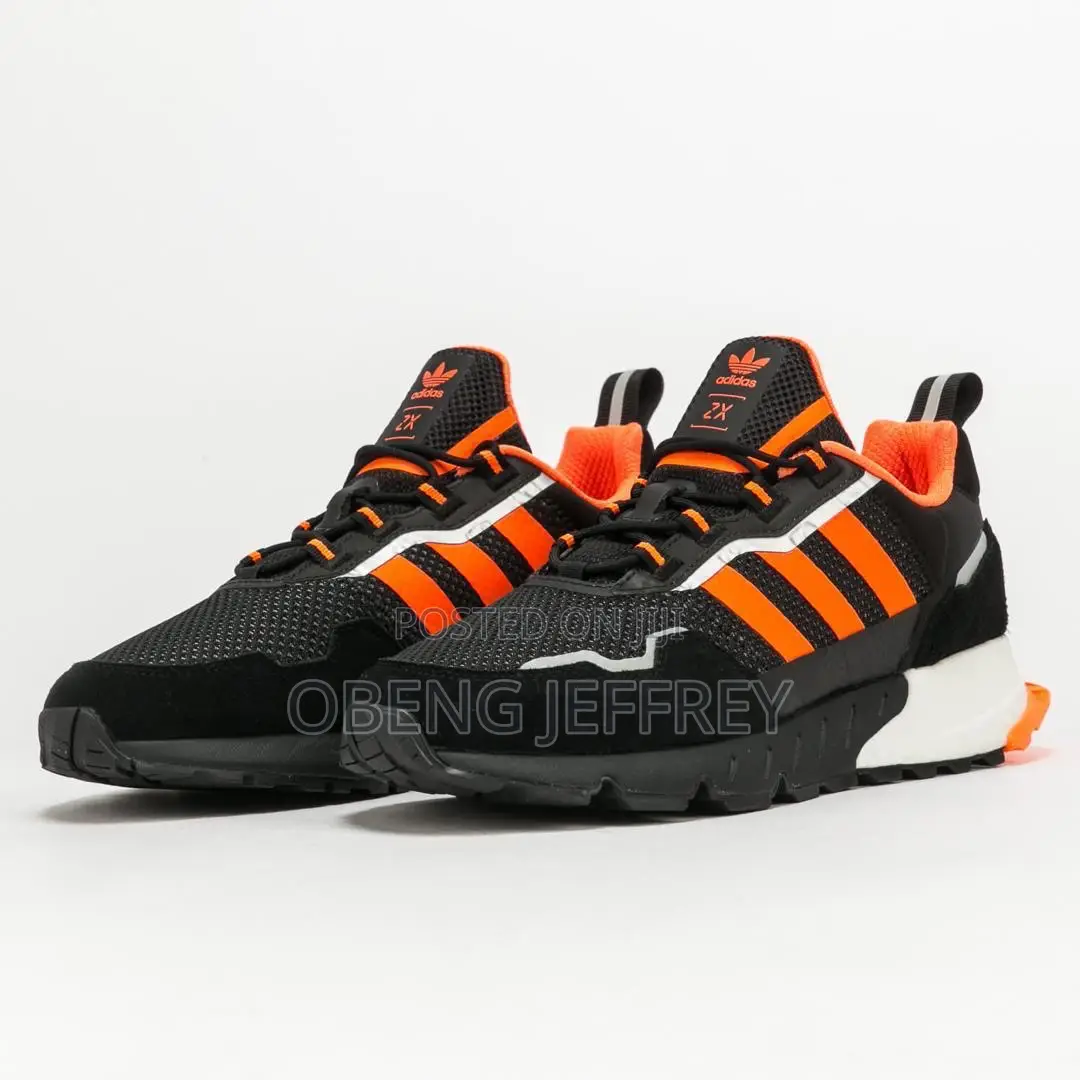 Original Adidas Zx Boost Seasonality Core Black/Solar Orange