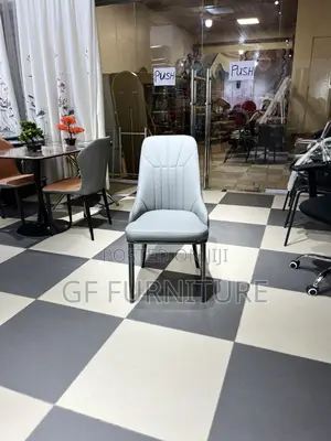 High-Back Faux Leather Dining Chair