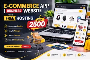 E-Commerce App | Business Website With Free Hosting Only 2500