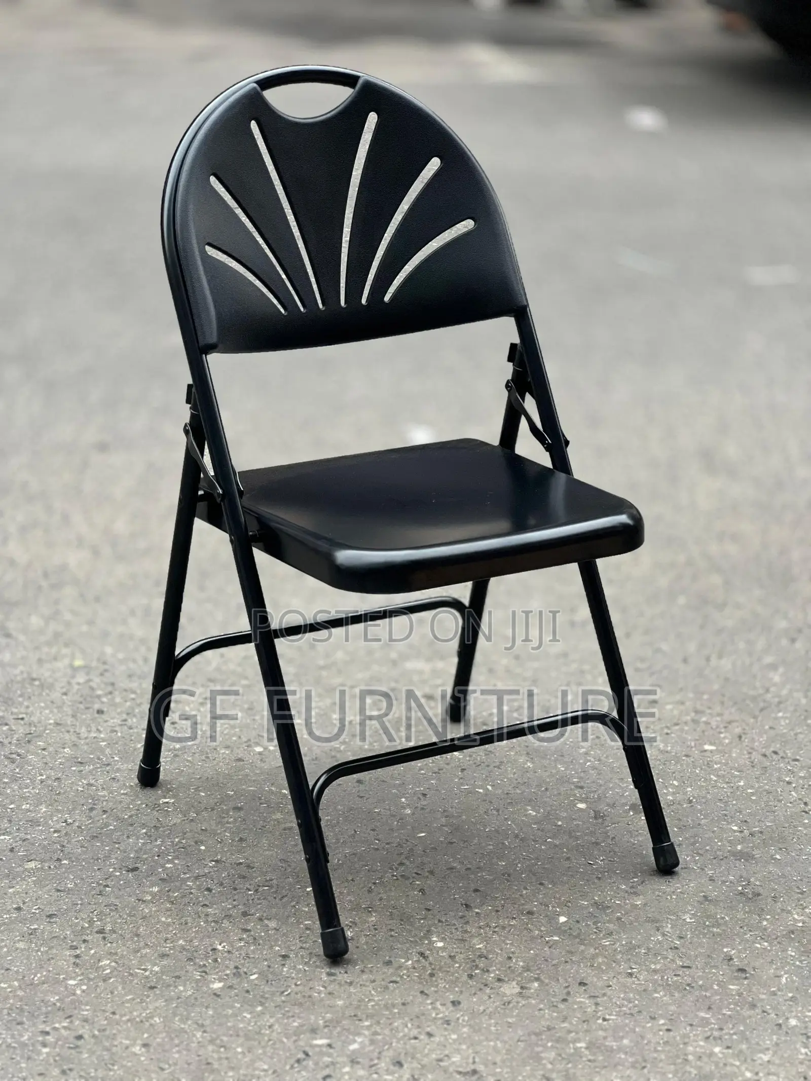 Fan-Back Resin Folding Chair(Full Metal)