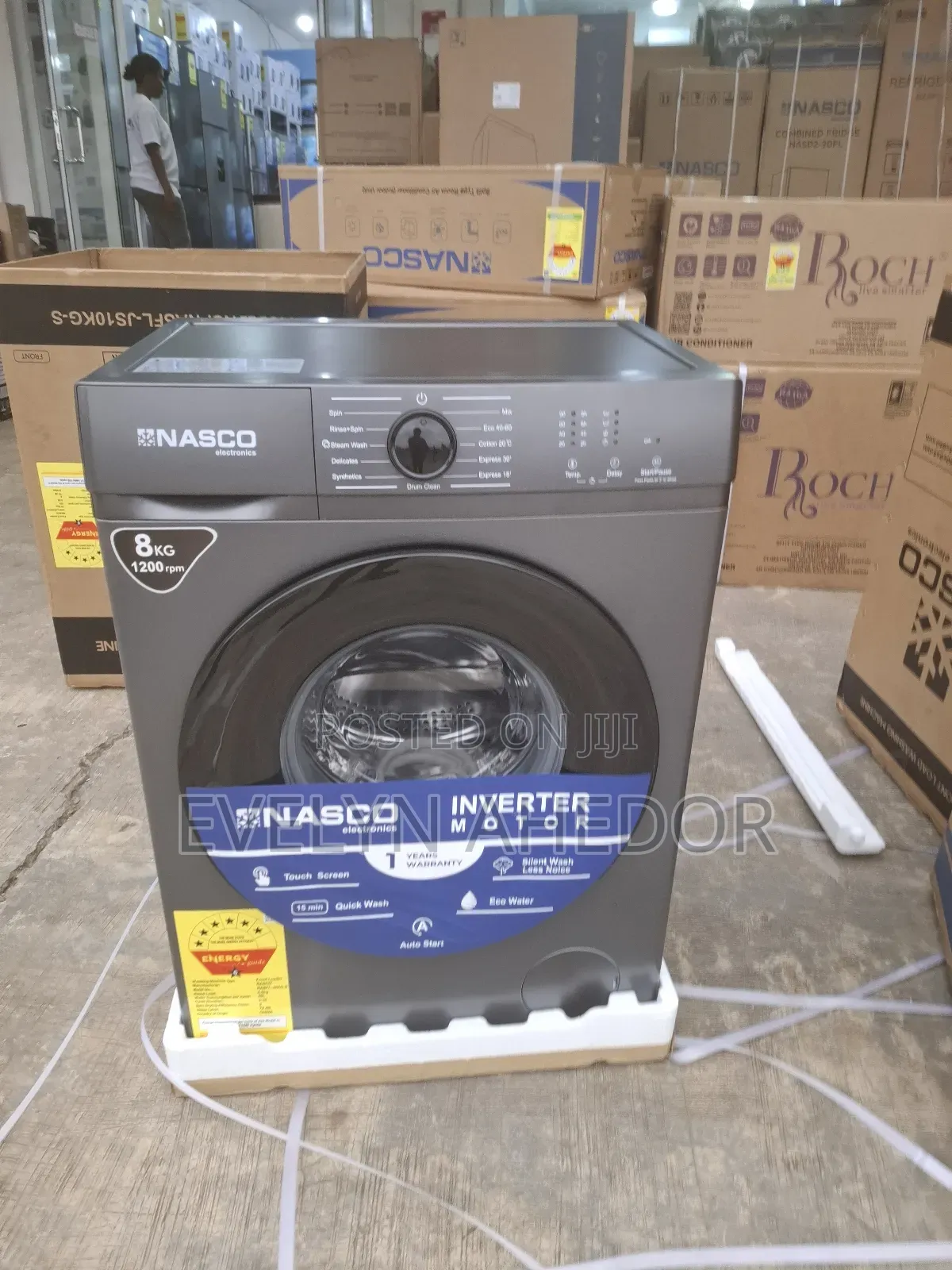 Nasco 8kg Washing Machine Full Automatic Front Load Available
