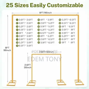 8ft X 8ft Backdrop Stand Kit Used for Photography or Event Decorations