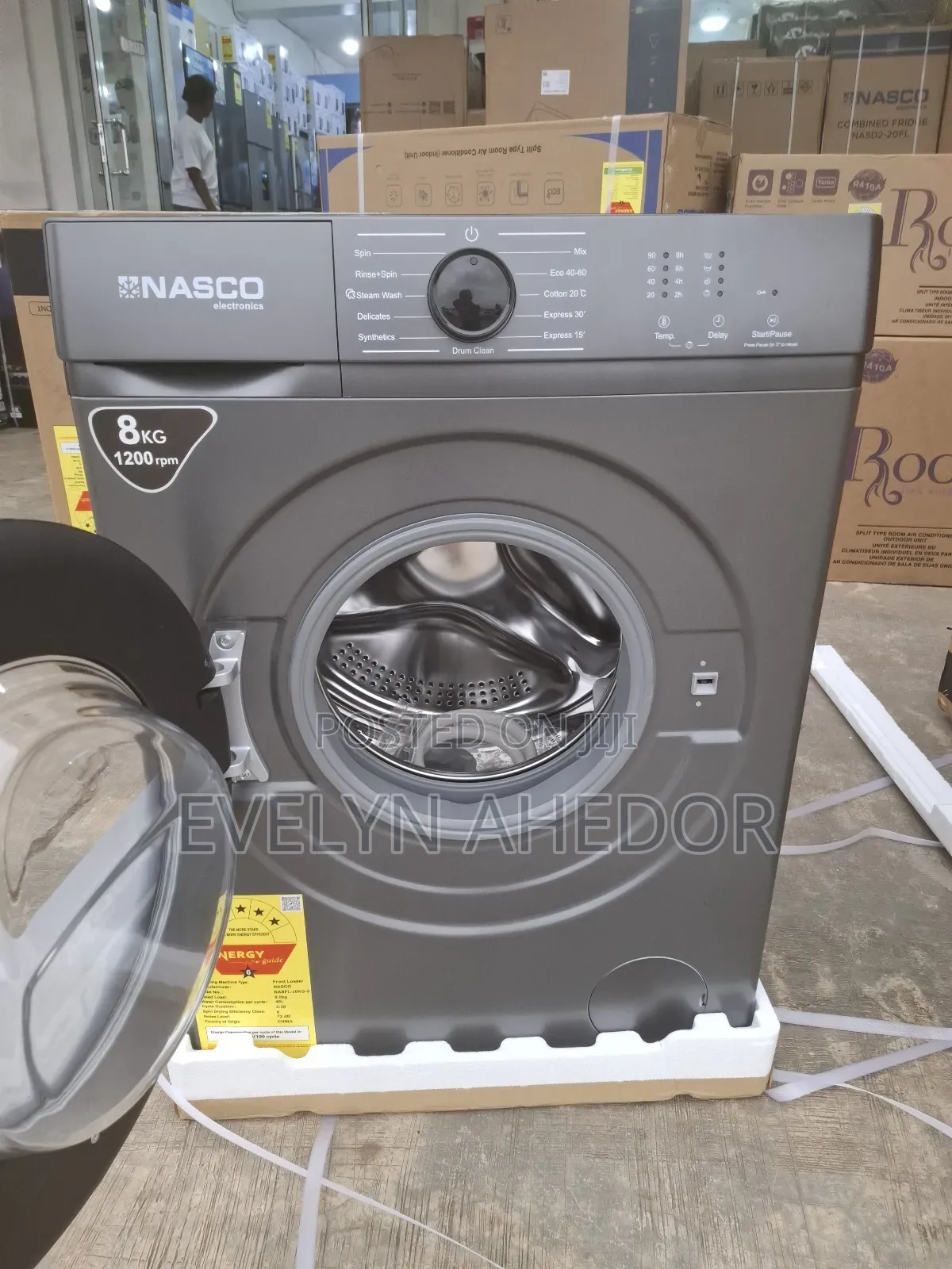 Nasco Inverter Motor Washing Machine 8kg Front Load Full Automatic in ...