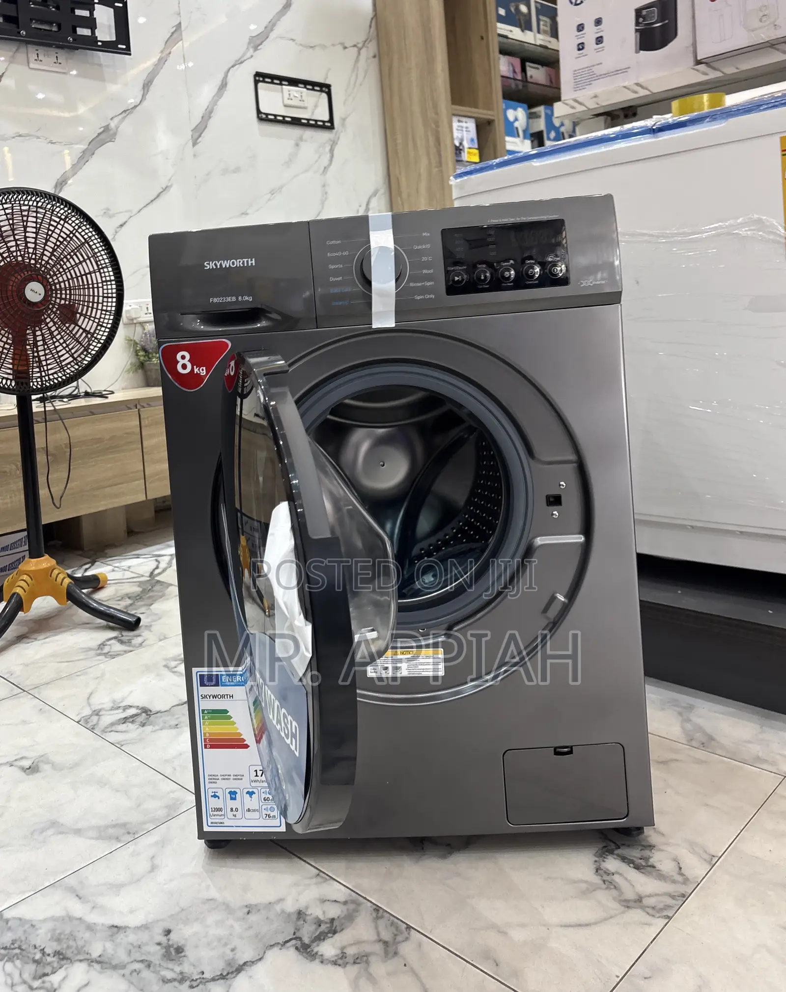 Lovely Design Skyworth Front Load Washing Machine(Inverter)8kg 