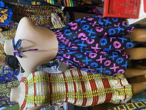 Ankara Backless Dress