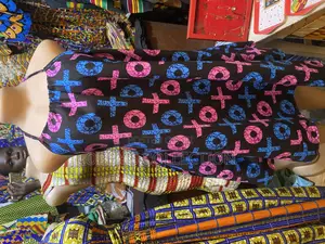 Ankara Backless Dress