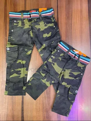 Boys Camo Shorts and Trousers