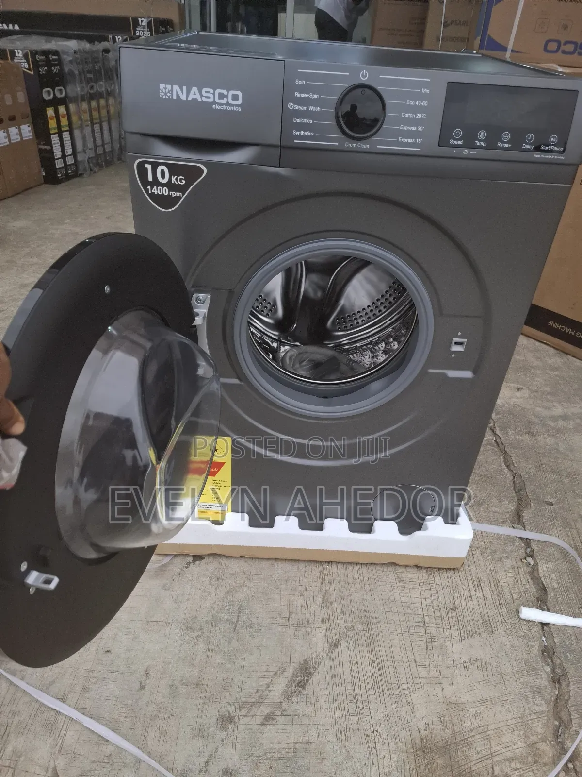 Nasco Full Automatic Front 10kg Washing Machine Brand for Sale
