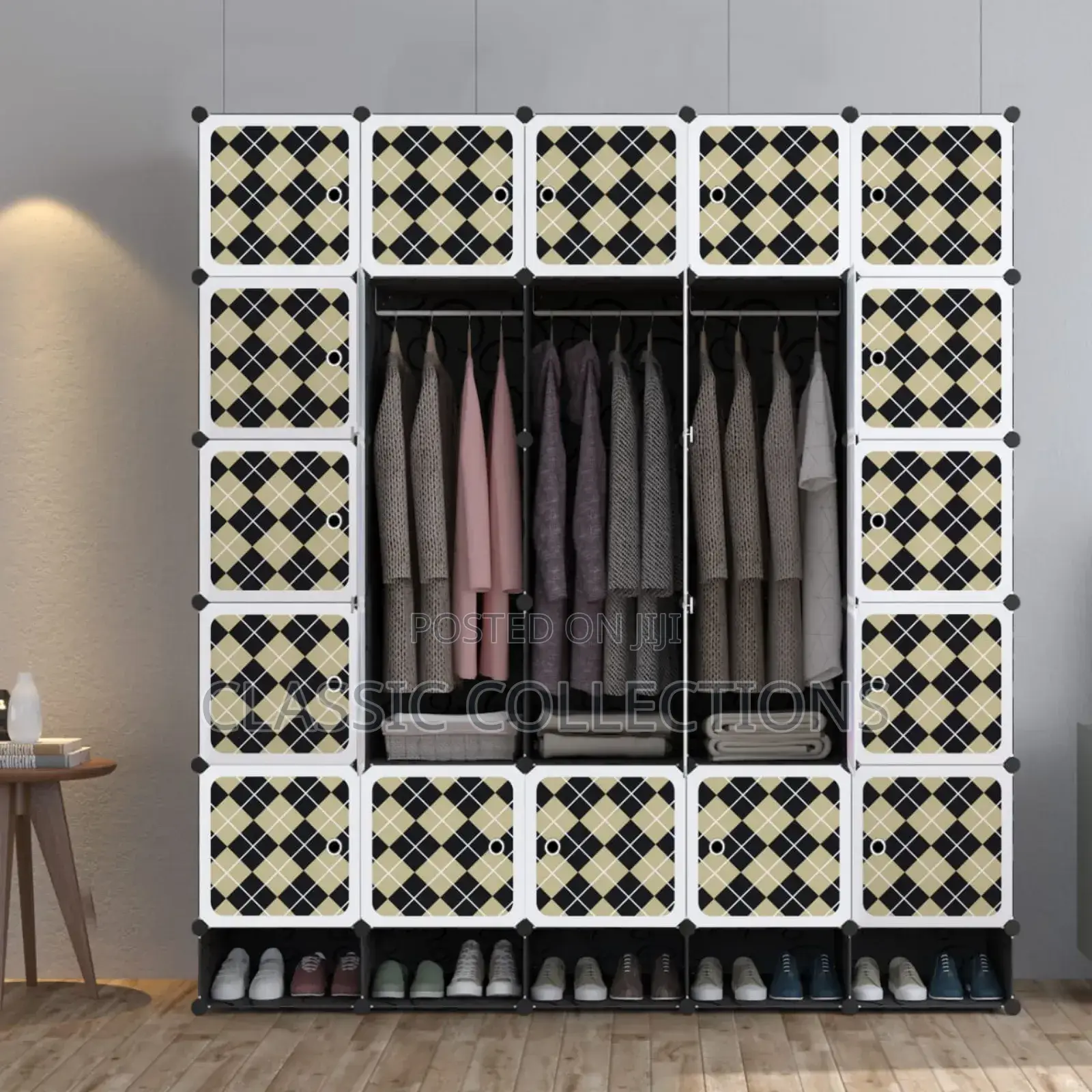 25-Cube Modular Diy Wardrobe