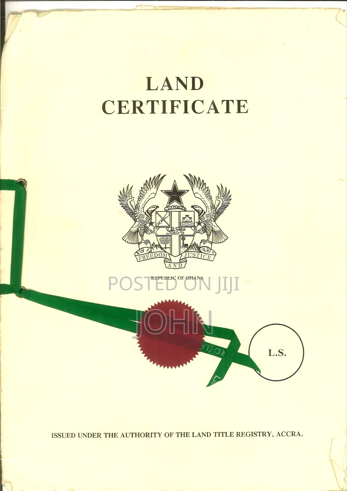 Registered 10 Plot of Land for Sale