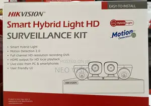 Hikvision 4-ch Smarthybrid Camera Kit(Ds-j142i/7204hghi-m1+2+2cam