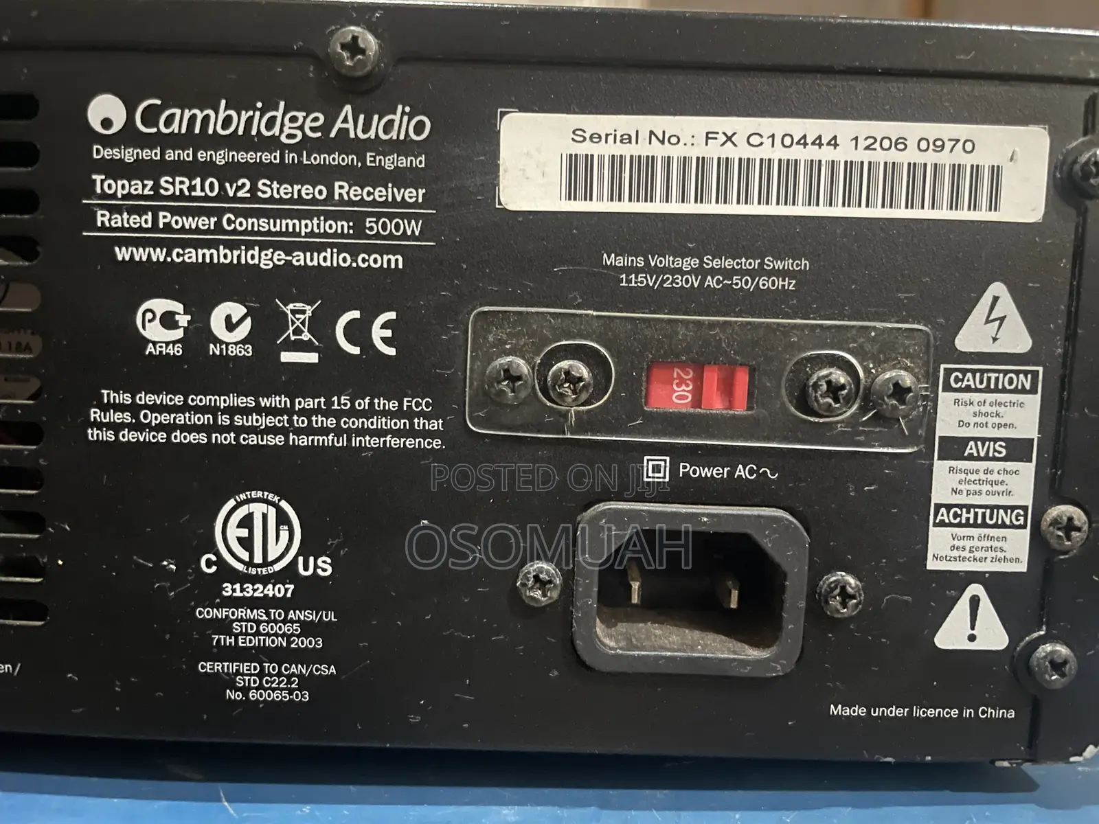 Cambridge Audio Tuner Amp