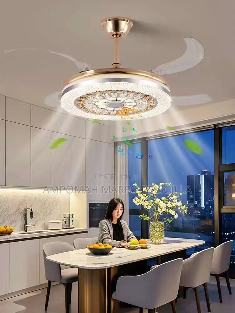 Ceiling Fan With Light And Voice Control
