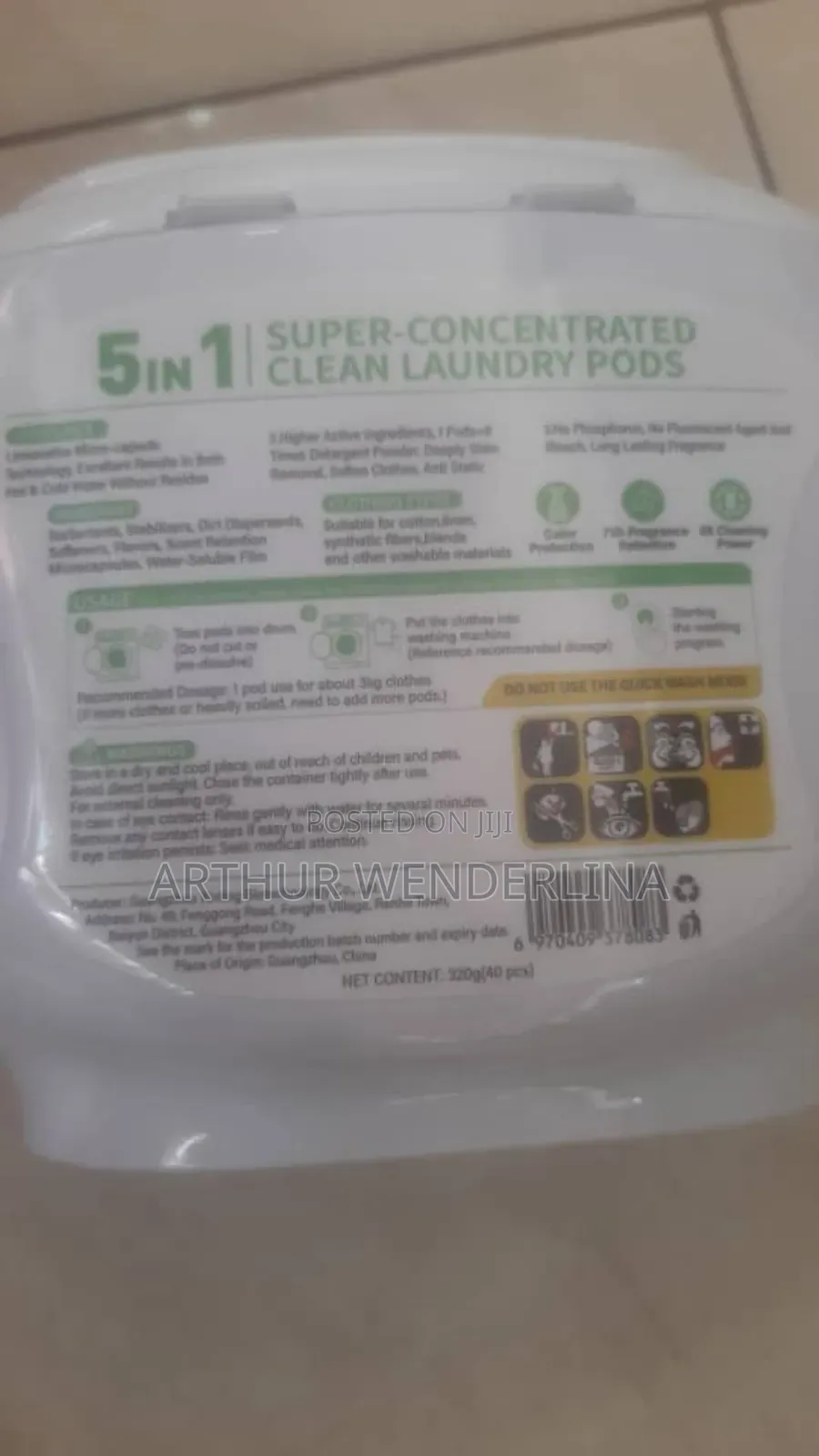 5 in 1 Super Concentrated Clean Laundry Pods