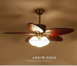 Leaves Design Ceiling Fan With Bulb Holder