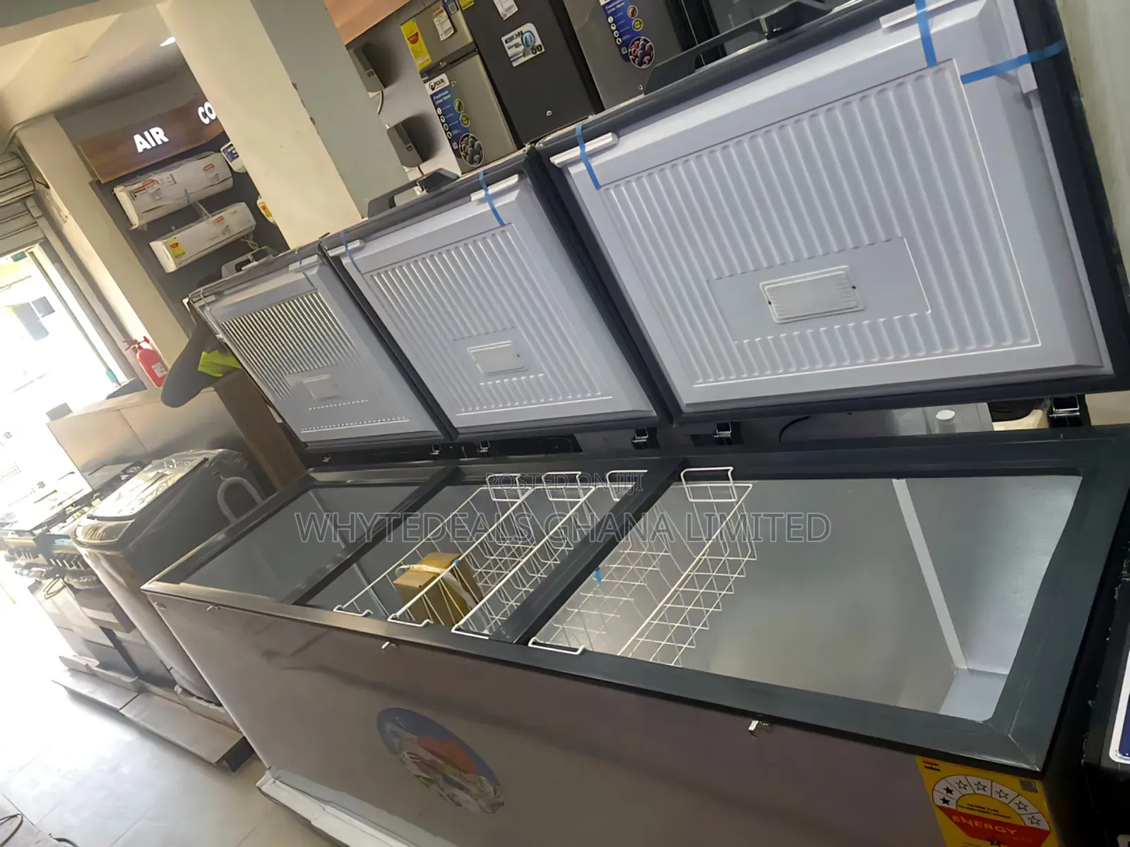 Aucma Chest Freezer| 818_liters| Energy Saving| 3_doors| Cold Stores