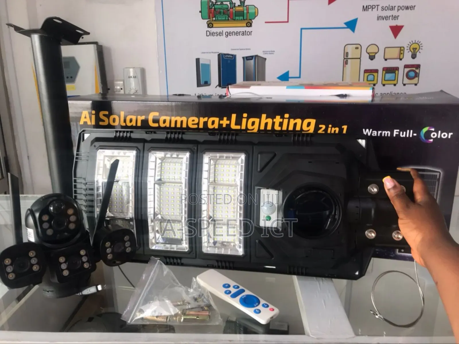3 Lens 4g,Wifi Solar Powered Camera and Street Light