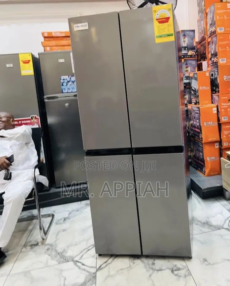 Defrost Nasco 4 Door Side by Side Electric Refrigerator(Nasf2-400)Gray
