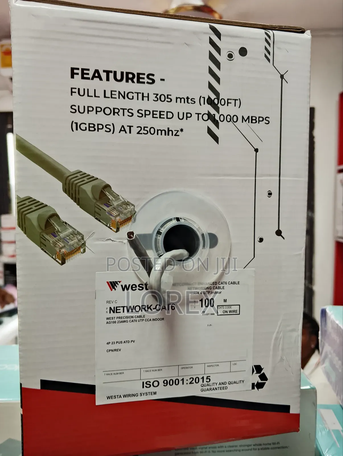 100m Cat6 Network Cable Westa Utp Indoor