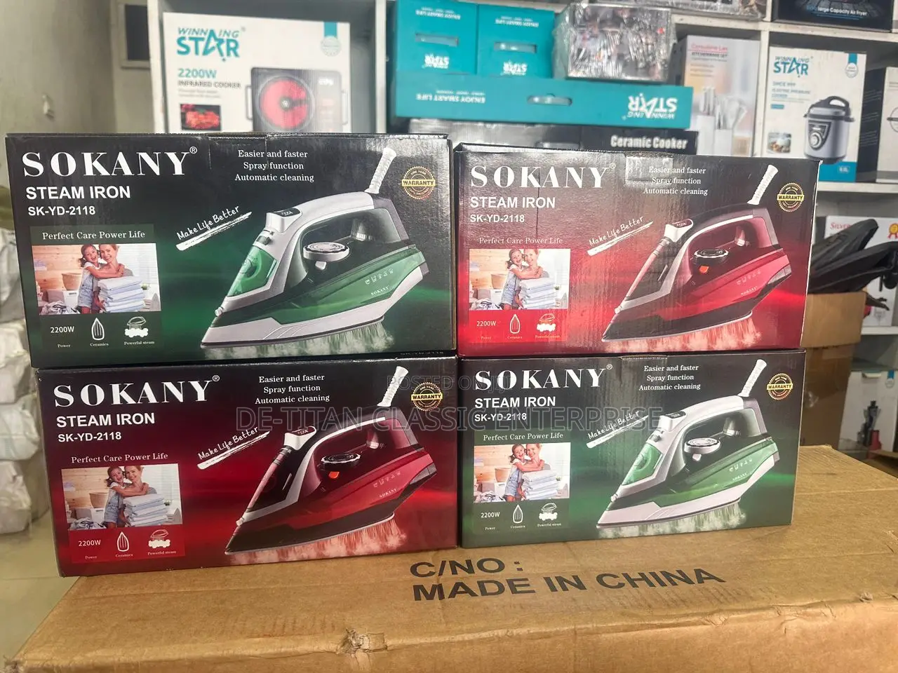 Quality Sokany Heavy Steam Iron-2200w