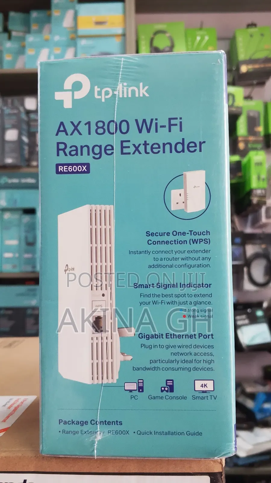 Tp Link Wi-Fi 6 Range Extender Ax1800 Dual Band (Re600x)