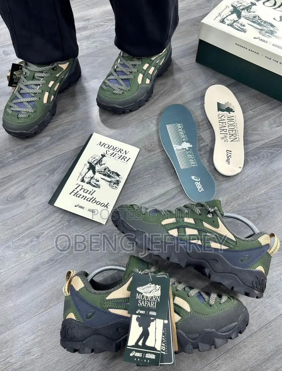 Original Asics Pickax Modern Safari Green