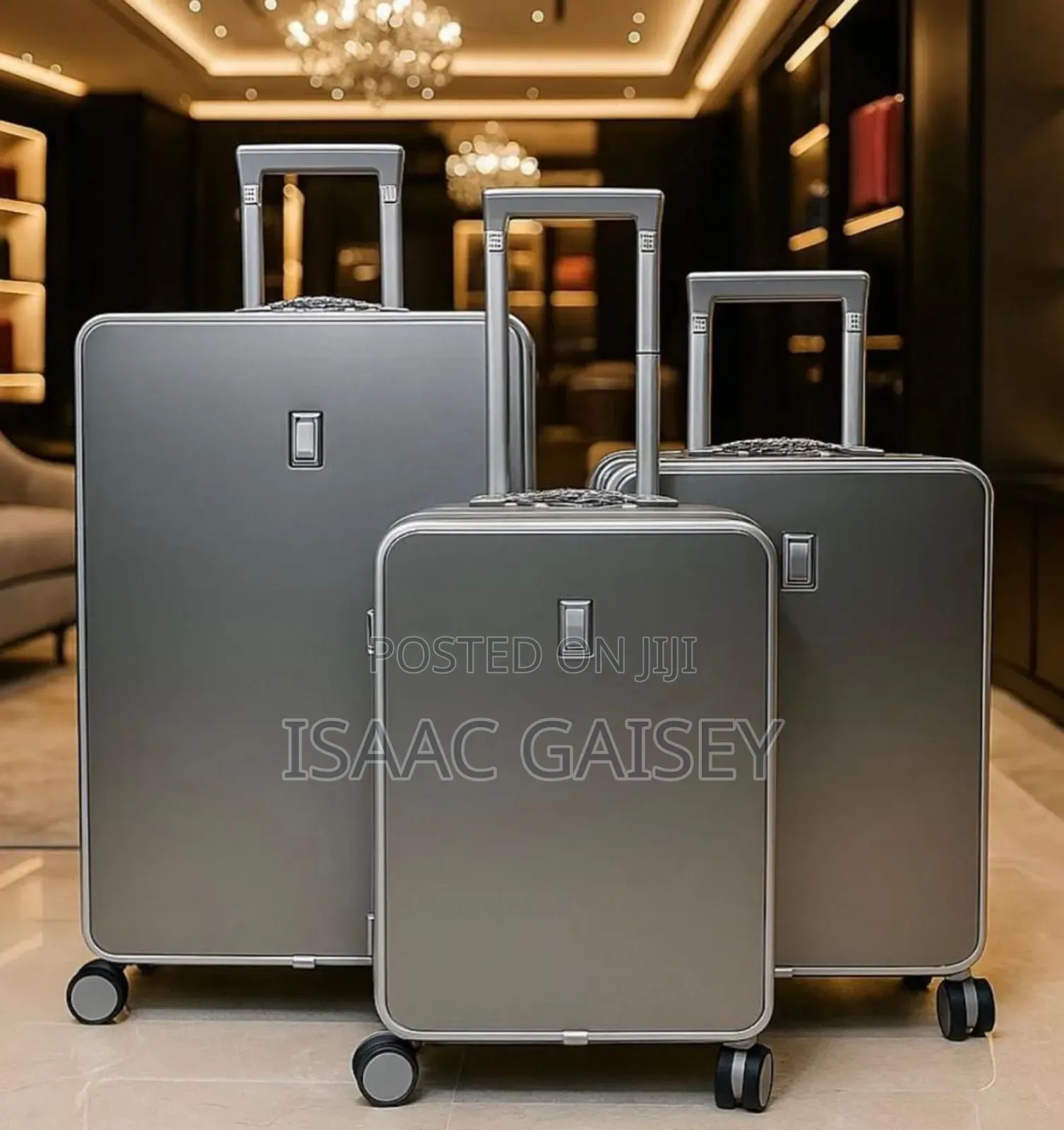 3 in 1 Executive Durable/Luxurious Zipless Luggages With Cup Holder