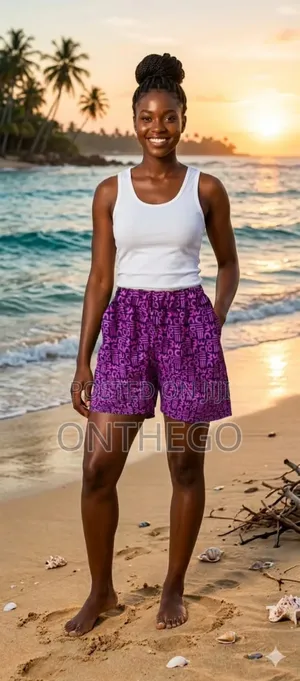 African Print Shorts