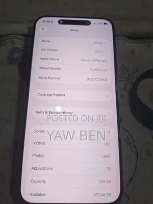 Apple iPhone 15 Pro Max 256 GB Silver