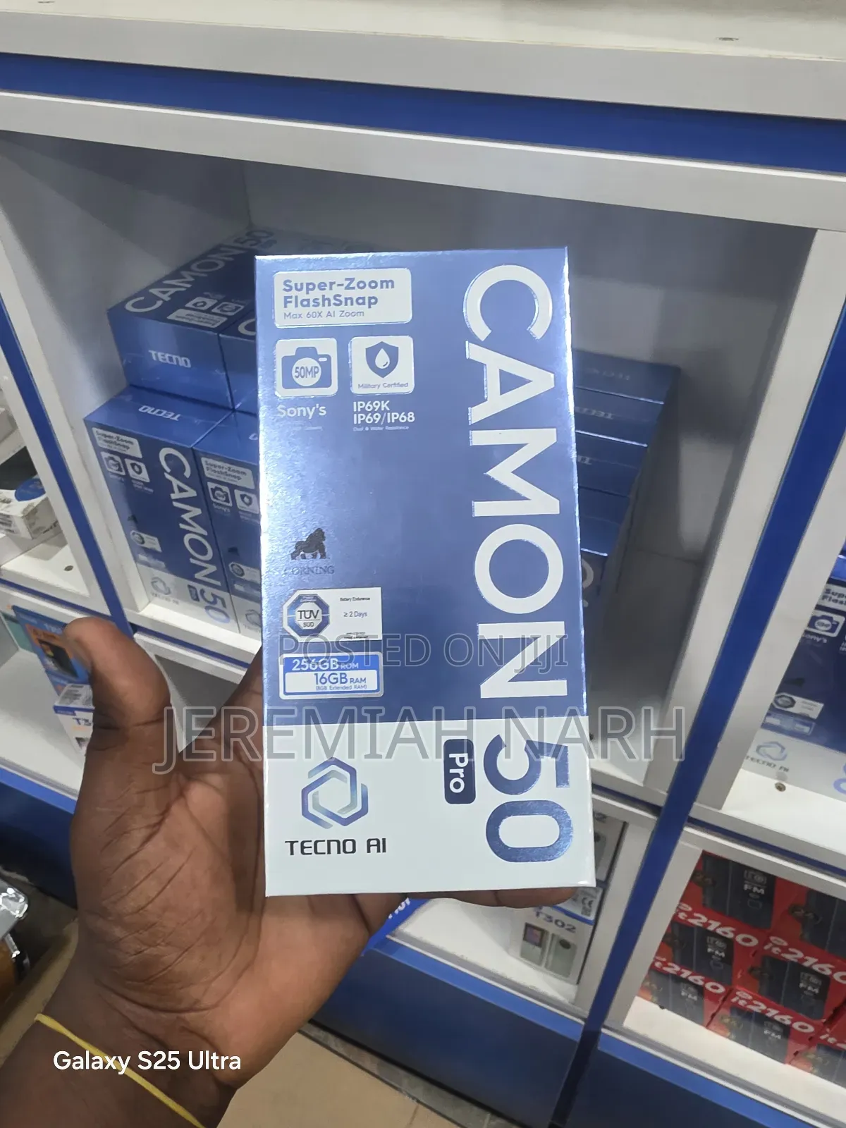 New Tecno Camon 50 Pro 256 GB Blue