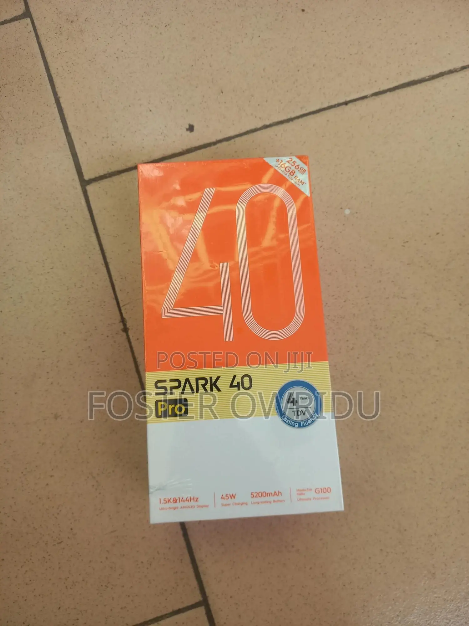 New Tecno Spark 40 Pro+ 256 GB Black