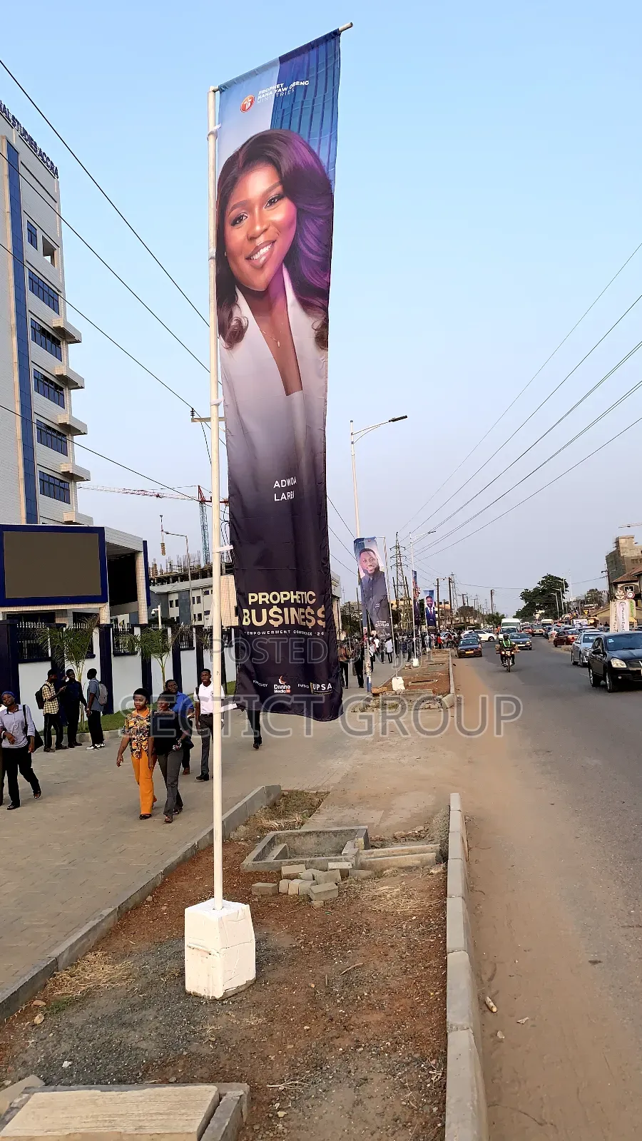 Telescopic Flag Pole and Midian Signages