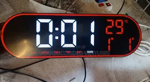 Digital Wall Clock Modern Large Led Display Remote Control