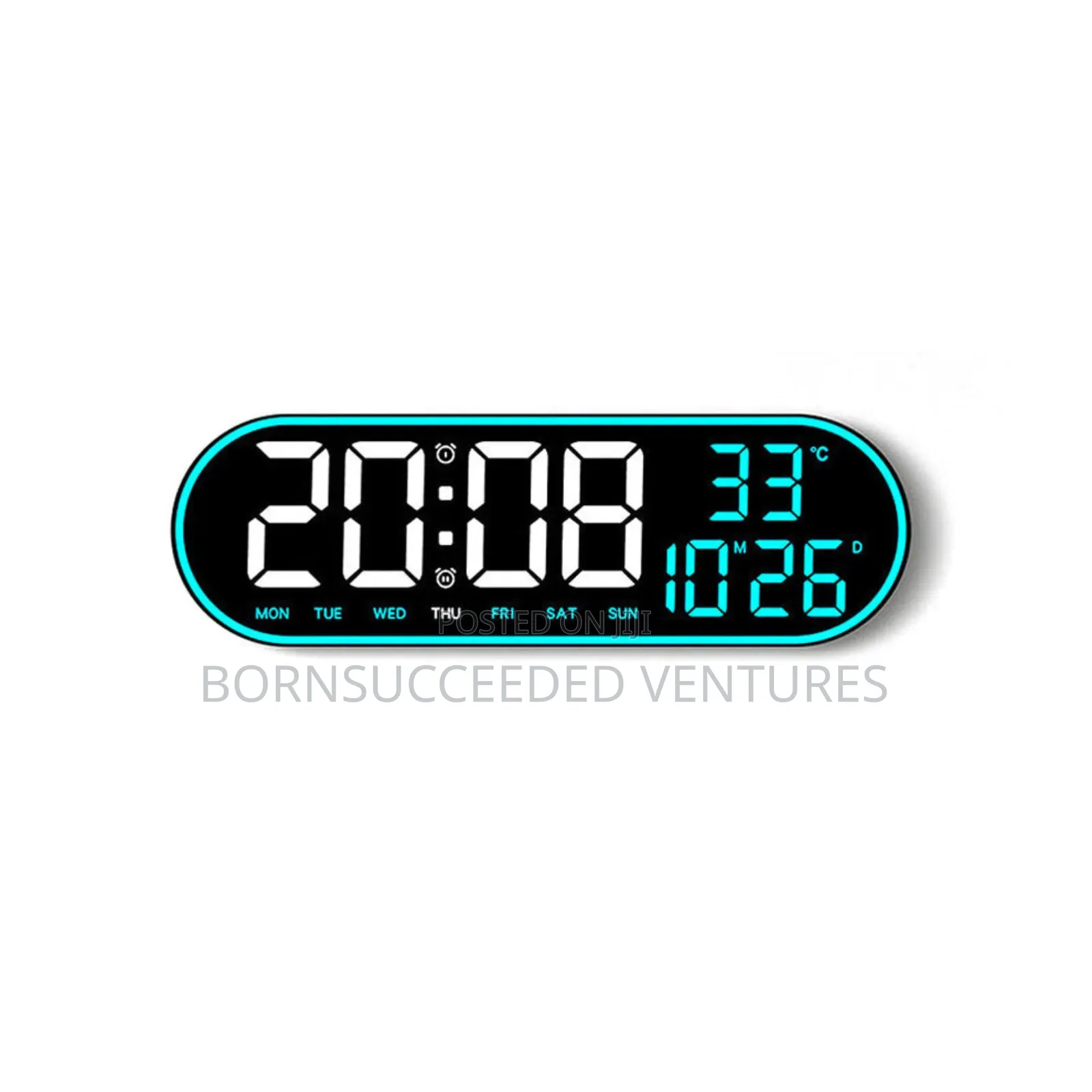 Fuloon Digital Wall Clock Large Display With Remote Control,