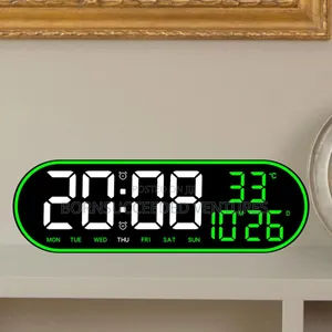 Fuloon Digital Wall Clock Large Display With Remote Control,