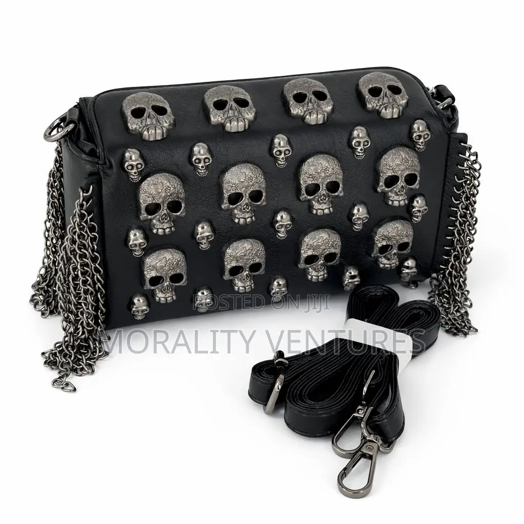 Black Studded Crossbody Bag