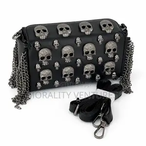 Black Studded Crossbody Bag