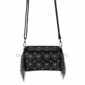 Black Studded Crossbody Bag