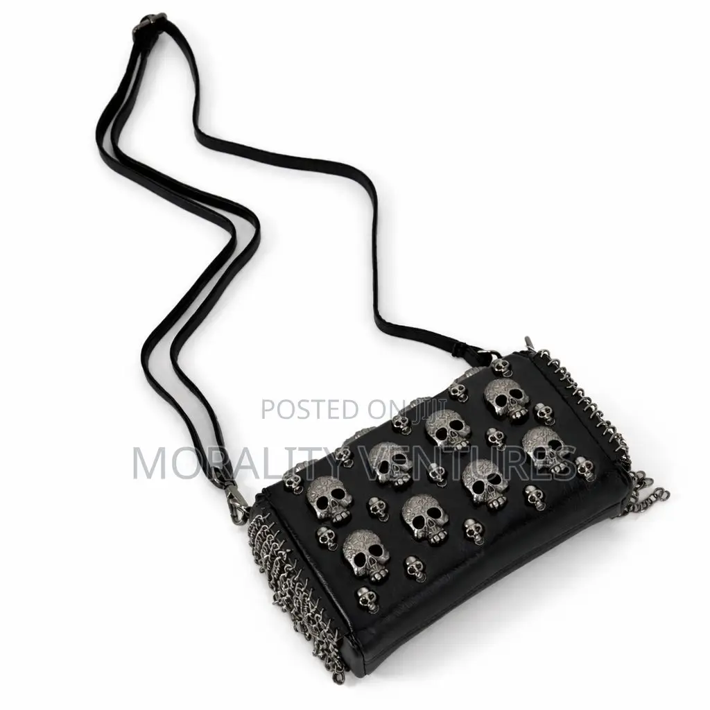 Black Studded Crossbody Bag