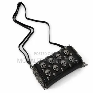 Black Studded Crossbody Bag