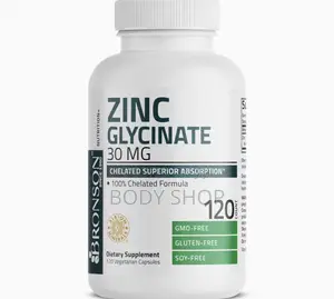 Bronson Zinc Glycinate 30mg Chelated Superior Absorption 100% Formula