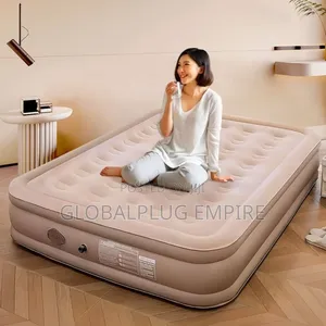 Double Inflatable Mattress With 2 Pillows